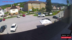 Střed obce Rokytnice nad Jizerou