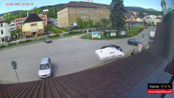 Střed obce Rokytnice nad Jizerou