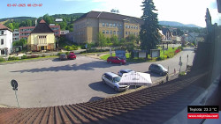 Střed obce Rokytnice nad Jizerou