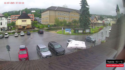 Střed obce Rokytnice nad Jizerou