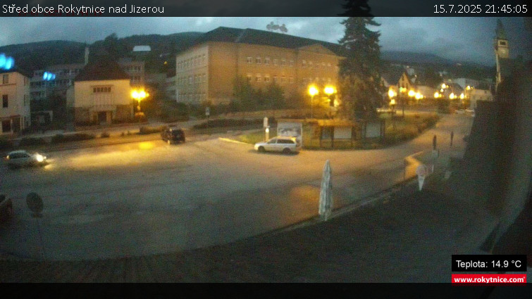 Město Rokytnice nad Jizerou - Střed obce Rokytnice nad Jizerou - 15.7.2025 v 21:45 Město Rokytnice nad Jizerou - Střed obce Rokytnice nad Jizerou - 15.7.2025 v 21:45