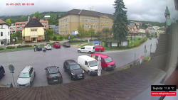 Střed obce Rokytnice nad Jizerou