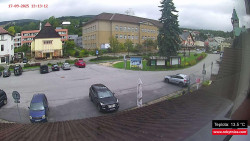 Střed obce Rokytnice nad Jizerou