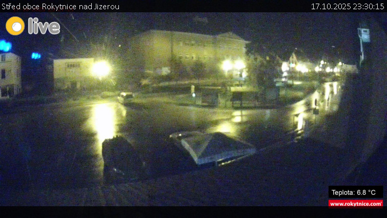 Město Rokytnice nad Jizerou - Střed obce Rokytnice nad Jizerou - 17.10.2025 v 23:30 Město Rokytnice nad Jizerou - Střed obce Rokytnice nad Jizerou - 17.10.2025 v 23:30