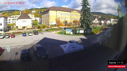 Střed obce Rokytnice nad Jizerou