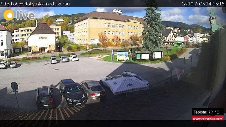 Město Rokytnice nad Jizerou - Střed obce Rokytnice nad Jizerou - 18.10.2025 v 14:15 Město Rokytnice nad Jizerou - Střed obce Rokytnice nad Jizerou - 18.10.2025 v 14:15