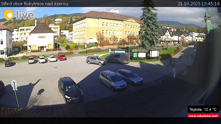 Město Rokytnice nad Jizerou - Střed obce Rokytnice nad Jizerou - 21.10.2025 v 13:45 Město Rokytnice nad Jizerou - Střed obce Rokytnice nad Jizerou - 21.10.2025 v 13:45