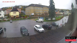 Střed obce Rokytnice nad Jizerou