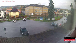 Střed obce Rokytnice nad Jizerou