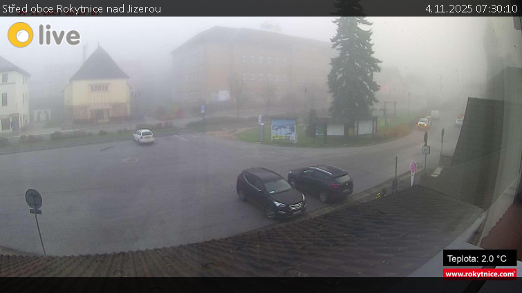Město Rokytnice nad Jizerou - Střed obce Rokytnice nad Jizerou - 4.11.2025 v 07:30