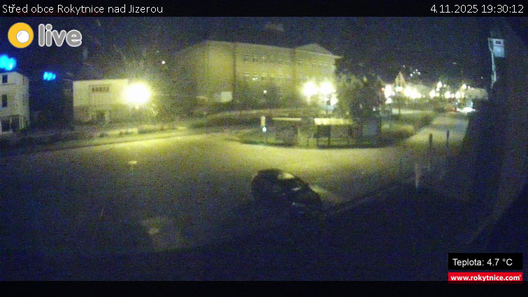 Město Rokytnice nad Jizerou - Střed obce Rokytnice nad Jizerou - 4.11.2025 v 19:30