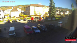 Střed obce Rokytnice nad Jizerou