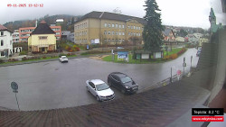 Střed obce Rokytnice nad Jizerou