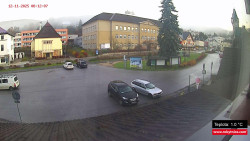 Střed obce Rokytnice nad Jizerou