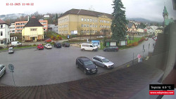 Střed obce Rokytnice nad Jizerou