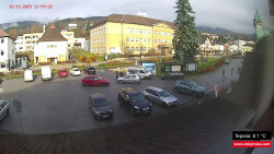 Střed obce Rokytnice nad Jizerou