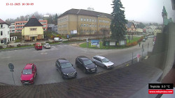 Střed obce Rokytnice nad Jizerou