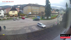 Střed obce Rokytnice nad Jizerou