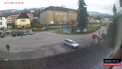 Střed obce Rokytnice nad Jizerou