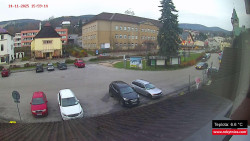 Střed obce Rokytnice nad Jizerou