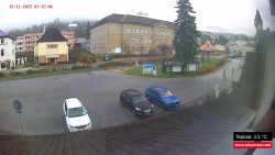 Střed obce Rokytnice nad Jizerou