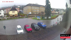 Střed obce Rokytnice nad Jizerou