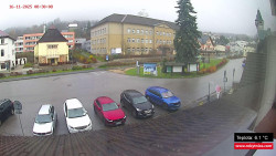 Střed obce Rokytnice nad Jizerou