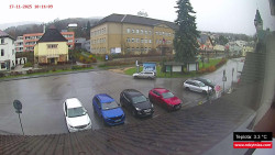 Střed obce Rokytnice nad Jizerou