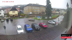 Střed obce Rokytnice nad Jizerou