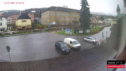 Střed obce Rokytnice nad Jizerou