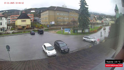 Střed obce Rokytnice nad Jizerou