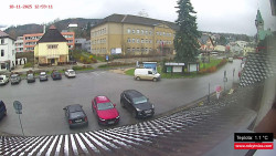 Střed obce Rokytnice nad Jizerou