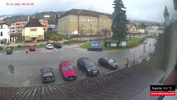 Střed obce Rokytnice nad Jizerou