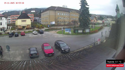 Střed obce Rokytnice nad Jizerou