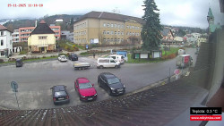 Střed obce Rokytnice nad Jizerou