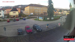 Střed obce Rokytnice nad Jizerou