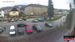 Střed obce Rokytnice nad Jizerou