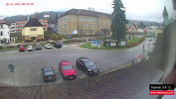 Střed obce Rokytnice nad Jizerou