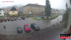 Střed obce Rokytnice nad Jizerou