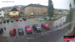 Střed obce Rokytnice nad Jizerou