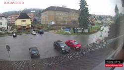 Střed obce Rokytnice nad Jizerou