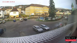 Střed obce Rokytnice nad Jizerou