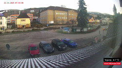 Střed obce Rokytnice nad Jizerou