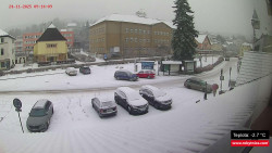 Střed obce Rokytnice nad Jizerou