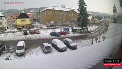 Střed obce Rokytnice nad Jizerou