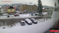 Střed obce Rokytnice nad Jizerou