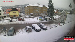 Střed obce Rokytnice nad Jizerou