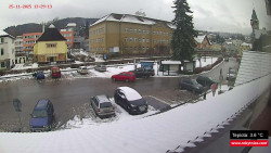 Střed obce Rokytnice nad Jizerou