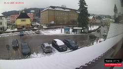 Střed obce Rokytnice nad Jizerou