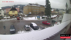 Střed obce Rokytnice nad Jizerou